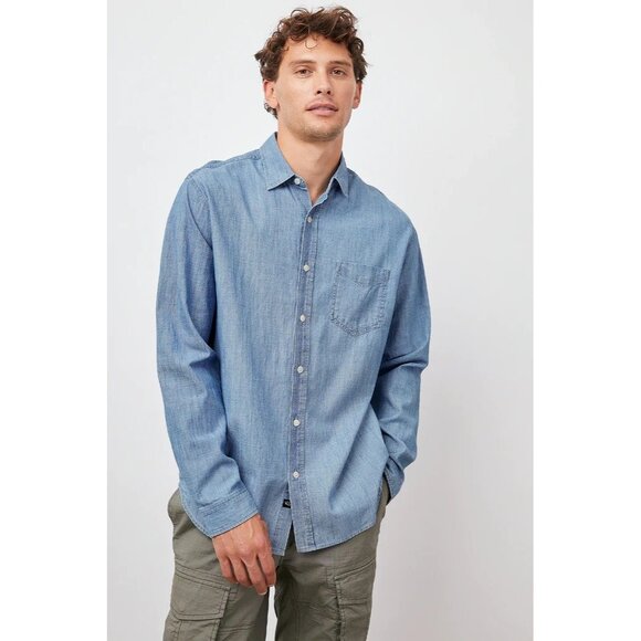 Rails Colton Denim Chambray in Medium Vintage Wash - Picture 2 of 5